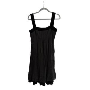 Cynthia Steffe Black Silk Blend Ruffle Cocktail Dress NWT Size 8 Made In USA